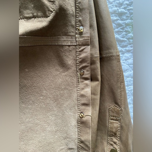 ZARA 100% Leather Shirt Size S - Picture 9 of 14